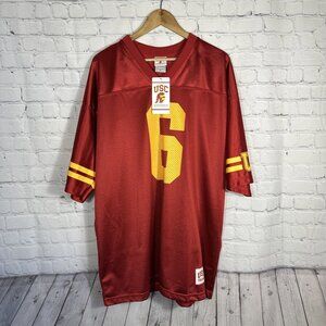 USC Trojans Football Jersey  #6 XL  Burgundy Authentic Athletic Apparel